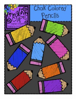 Free} Chalk Colored Pencils Clipart by Krista Wallden - Creative Clips