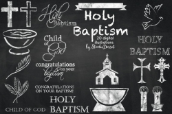 Chalkboard Baptism Cliparts, Cross Clipart, Chalkboard Clip Art ...