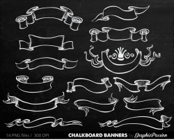 Chalkboard clip art CHALKBOARD BANNERS Chalkboard banners