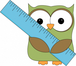 Owl with Ruler Clip Art - Owl with Ruler Image | baglyok | Pinterest ...
