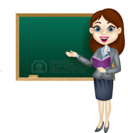 Blackboard clipart female english teacher - Pencil and in color ...