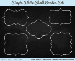 Chalk Clipart Border with Chalkboard Background Images from Fancy ...