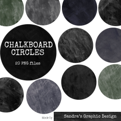 Clip art: “CIRCLES CHALKBOARD” with chalkboard backgrounds, 20 ...