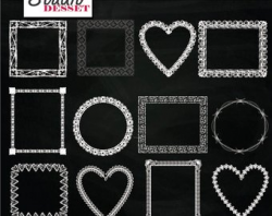 It's a Girl Chalkboard Clipart Digital Clip Art Pack with