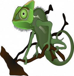 Chameleon Clip Art at Clker.com - vector clip art online, royalty ...