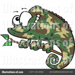 Chameleon Clipart #1100818 - Illustration by toonaday