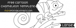 Cartoon Chameleon Template – Large
