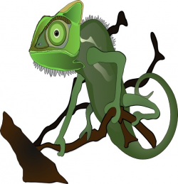 Chameleon clip art Free vector in Open office drawing svg ( .svg ...