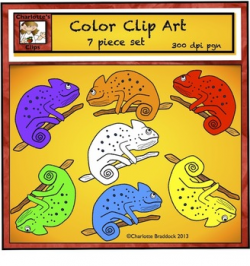 Free Color Chameleon Clip Art by Charlotte's Clips | TpT
