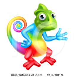 Chameleon Clipart #1378019 - Illustration by AtStockIllustration