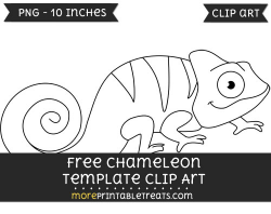 Chameleon Template – Clipart