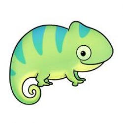 Cute chameleon to paint on a rock. See source website for more ...
