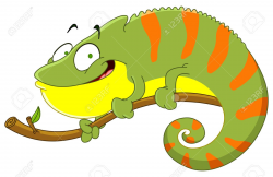 Green Iguana clipart animation - Pencil and in color green iguana ...