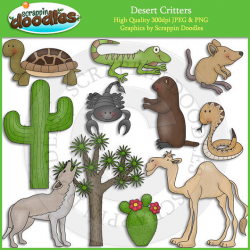 Desert Critters Clip Art | Products | Diorama kids, Desert ...