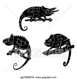 Vector Art - Chameleon. Clipart Drawing gg73856818 - GoGraph