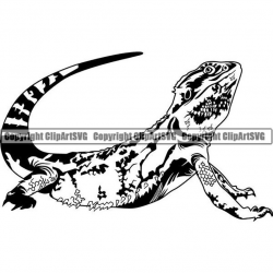 Iguana #4 Pet Lizard Wild Animal Reptile Warm Blooded Exotic Wildlife  Aquarium Chameleon Logo .SVG .PNG Clipart Vector Cricut Cut Cutting