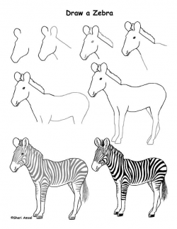 Draw an African Grassland | Art-Drawing Pages | Pinterest | Africans ...