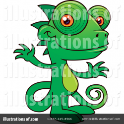 Chameleon Clipart #45472 - Illustration by John Schwegel
