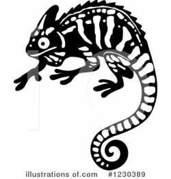 Chameleon Clipart #1230389 - Illustration by Vector Tradition SM