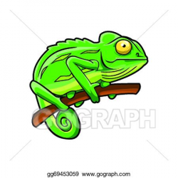 Vector Art - Chameleon. Clipart Drawing gg69453059 - GoGraph