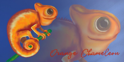 Orange Chameleon (the other theme) - Malinee's Playground