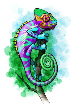 panther chameleon purple bar by stevesafir on DeviantArt