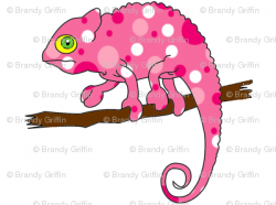 Pink Chameleon fabric - zedralz - Spoonflower