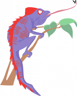 Purple And Red Chameleon Clip Art at Clker.com - vector clip art ...