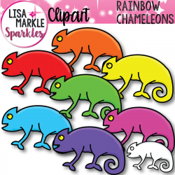 rainbow chameleon clipart - Clipground