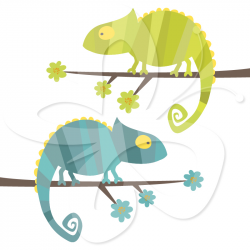 Chameleon clipart high resolution - Pencil and in color chameleon ...