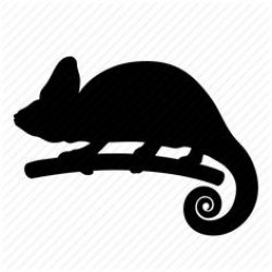 Chameleon silhouette | .Kıl Testere 1 | Pinterest | Chameleons ...