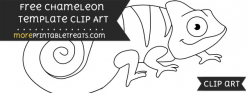 Chameleon Template – Clipart
