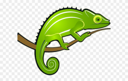 Monitor Lizard Clipart Colour - Chameleon Clipart Png ...