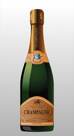 Clipart - Bottle of Champagne