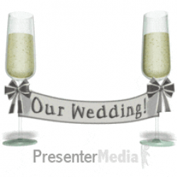champagne banner just married