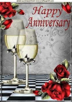 Red Roses and Champagne for a Anniversary A4 | Red roses ...