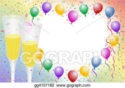 Stock Illustration - Balloon borders. Clip Art gg4107182 - GoGraph