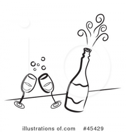 Champagne Clipart #45429 - Illustration by TA Images