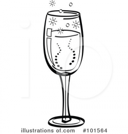 Champagne Clipart #101564 - Illustration by Andy Nortnik
