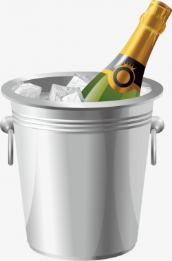 Of Champagne In An Ice Bucket, Liqueur, Ice Bucket, Bar PNG Image ...