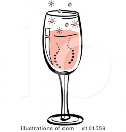 Champagne Clipart #101559 - Illustration by Andy Nortnik