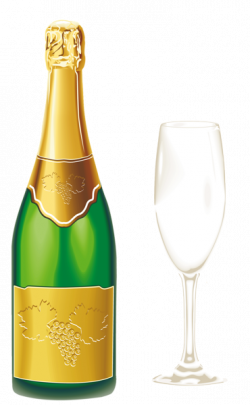 Champagne with Glass PNG | Новый год, зима | Pinterest | Champagne ...