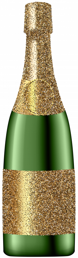 Glitter Champagne Bottle PNG Clip Art Image | Gallery Yopriceville ...