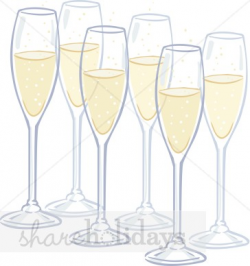 Champagne Glasses Clipart | Party Clipart & Backgrounds