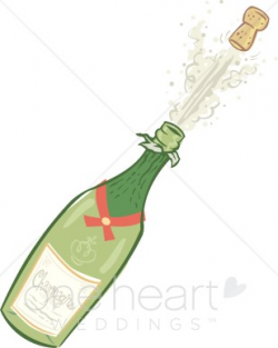 Champagne Clipart | Wedding Ceremony Clipart