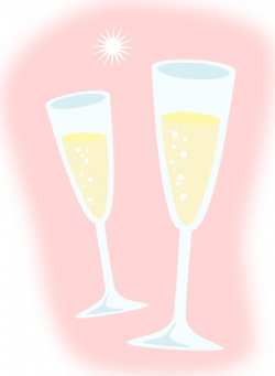 Champagne Glasses clip art Free vector in Open office drawing svg ...