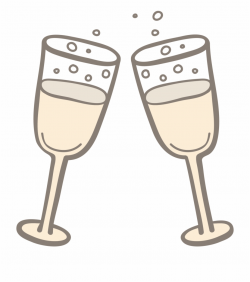 Champagne Toast Png - Champagne Toast Cartoon, Transparent ...