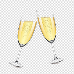 Champagne glass , Two glasses of champagne transparent ...
