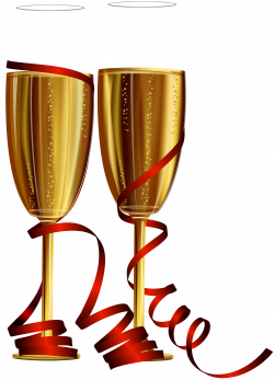 New Year Champagne Glasses PNG Clip Art | Gallery Yopriceville ...