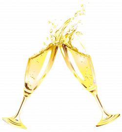 New Year Champagne Flutes Clipart | Gallery Yopriceville - High ...